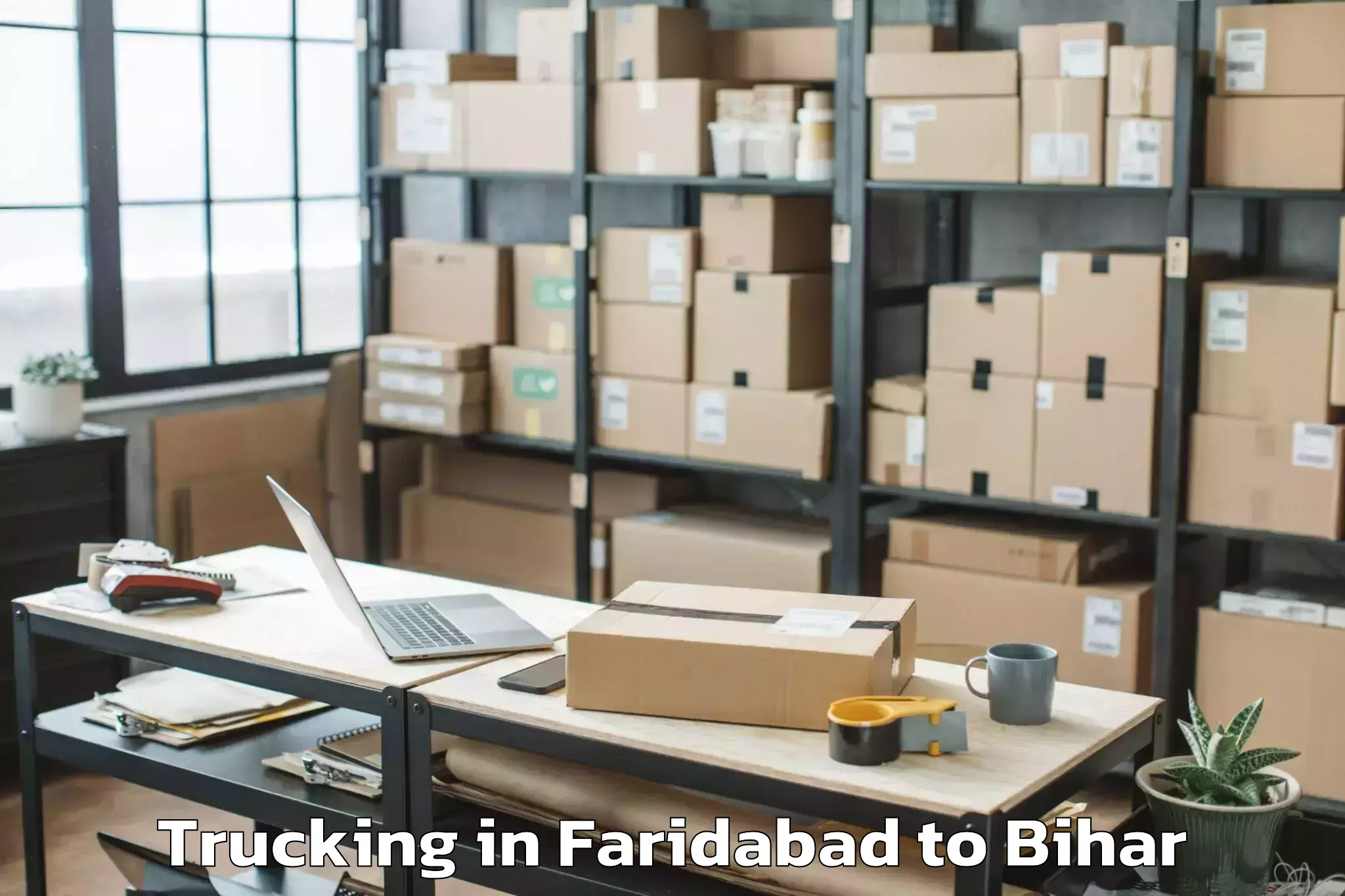 Get Faridabad to Tribeniganj Trucking